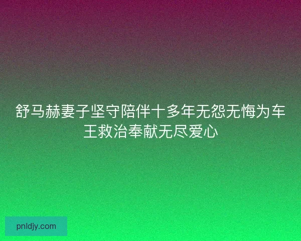舒马赫妻子坚守陪伴十多年无怨无悔为车王救治奉献无尽爱心 舒马赫妻子坚守陪伴十多年无怨无悔为车王救治奉献无尽爱心