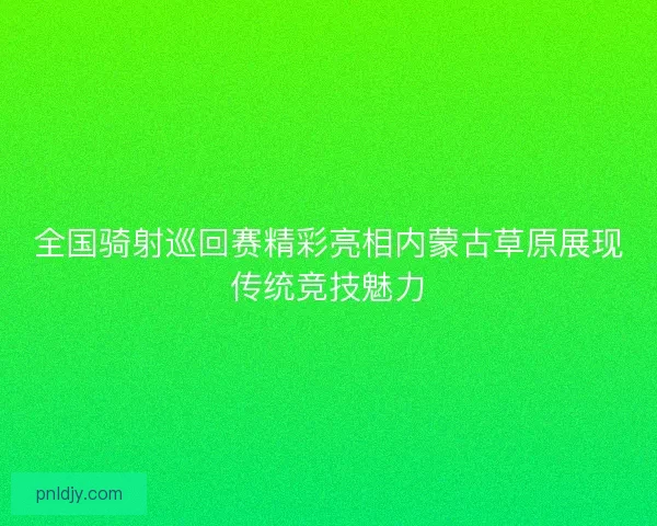 全国骑射巡回赛精彩亮相内蒙古草原展现传统竞技魅力 全国骑射巡回赛精彩亮相内蒙古草原展现传统竞技魅力
